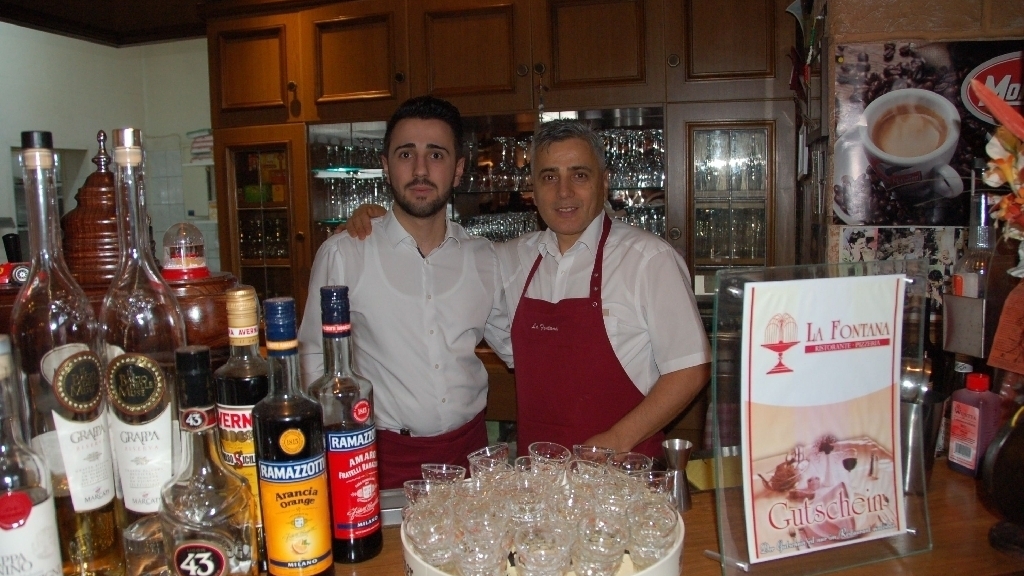 La Fontana Ristorante - italienisches Restaurant in Bad Freienwalde - Vater und Sohn